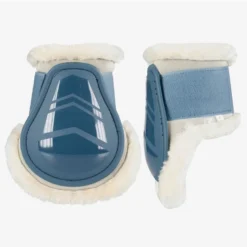 Shop Horze Graz Fetlock Boots In Majolia Blue For Horses -HorseMate Shop 1 Horse T Horze Graz Fetlock Boots Majolia Blue 6