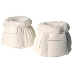 White Fleece Bell Boots