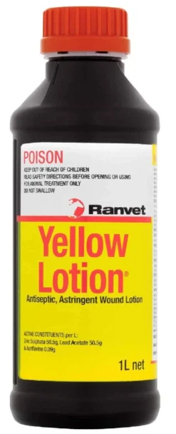 Yellow Lotion Ranvet 1litre Refill