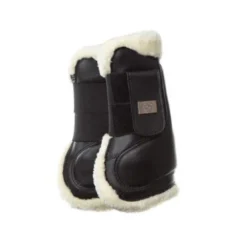 Shop PS Of Sweden Black Leather Jumping Boots - Front