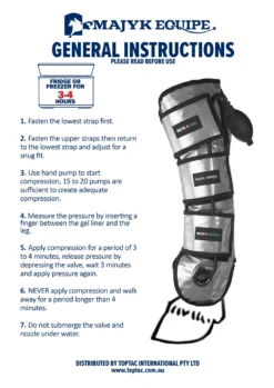 Majyk Equipe Cool Compression Gel Ice Boots Silver -HorseMate Shop compressionbootsinstructionspg2 scaled