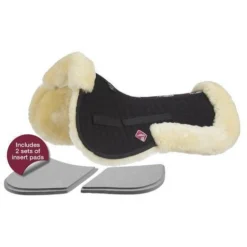 LeMieux Pro-Sorb Lambskin 2 Pocket Half Pad 7 LeMieux Pro-Sorb Lambskin 2 Pocket Half Pad -HorseMate Shop lemieux pro sorb lambskin 2 pocket half pad southern sport horses 3