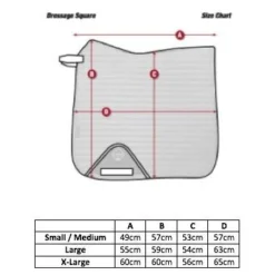 LeMieux ProSorb Plain Dressage Square -HorseMate Shop lemieux prosorb plain dressage square southern sport horses 6