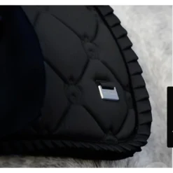 PSOS Jump Pad Black Ruffle "Boss Bitch Mode!"Â  -HorseMate Shop psos jump pad black ruffle boss bitch mode vivarchie equestrian 3