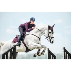 PSOS Jump Saddle Pad Wine -â€Commander-in-chiefâ€ -HorseMate Shop psos jump saddle pad wine commander in chief vivarchie equestrian 3