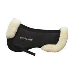 Sheepskin Trimmed Trifecta Cotton Half Pad -HorseMate Shop thinline trifecta cotton half pad with sheepskin trim saddle cloths 2 e1de7c63 4f13 4224 aef8 953416ebad8b