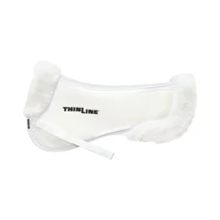 Sheepskin Trimmed Trifecta Cotton Half Pad -HorseMate Shop thinline trifecta cotton half pad with sheepskin trim saddle cloths 3 e29e3887 dacf 4fa9 b666 f5bb493d2834